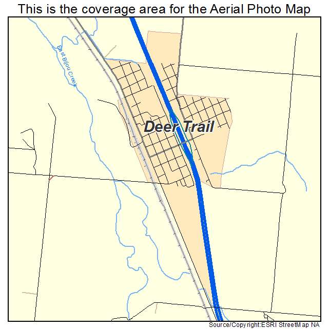 Deer Trail, CO location map 