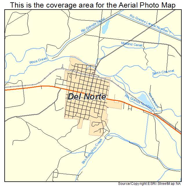 Del Norte, CO location map 