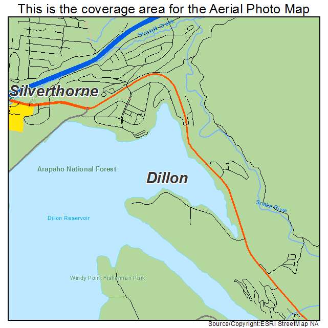 Dillon, CO location map 