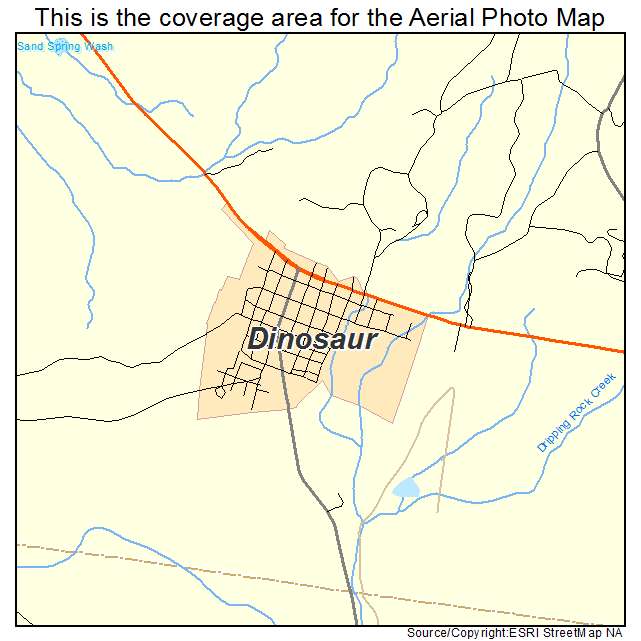 Dinosaur, CO location map 