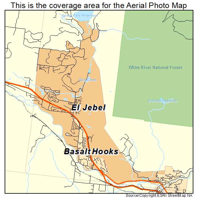 El Jebel, CO location map 