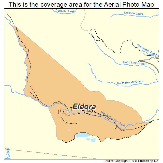 Eldora, CO location map 