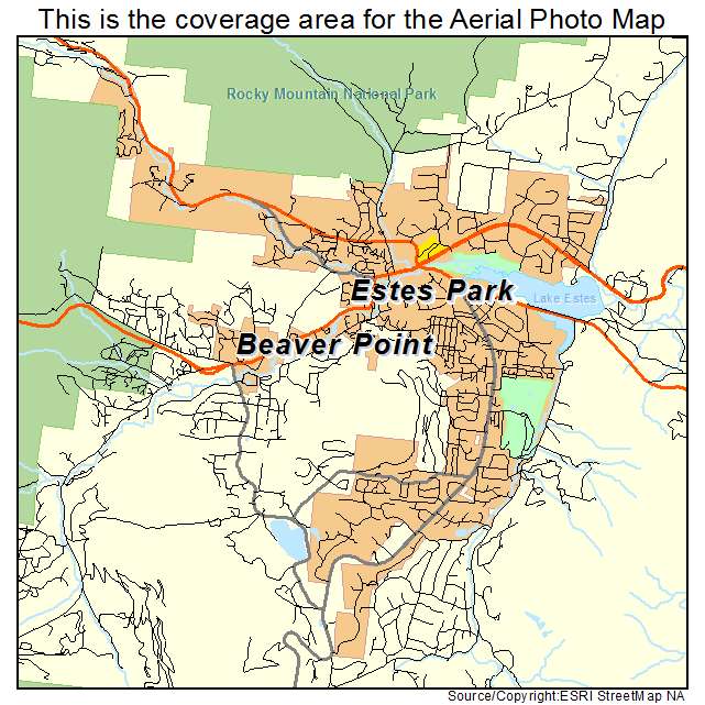 Estes Park, CO location map 
