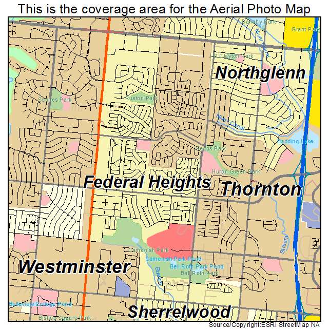 Federal Heights, CO location map 