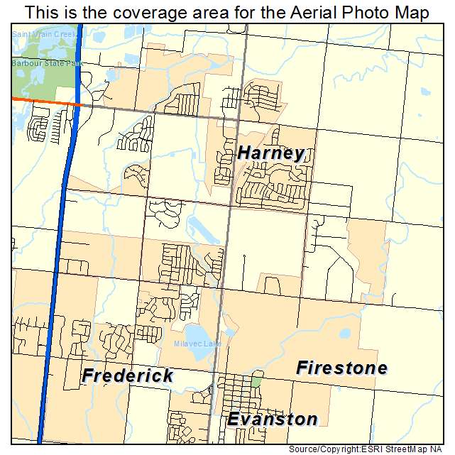 Firestone, CO location map 
