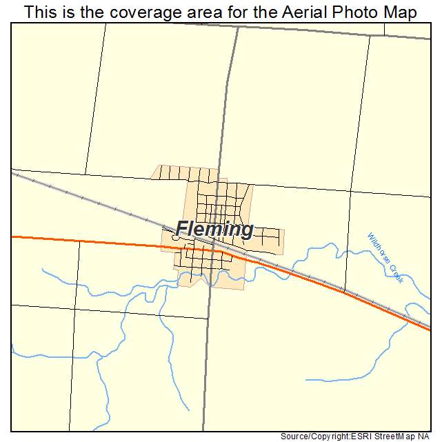 Fleming, CO location map 