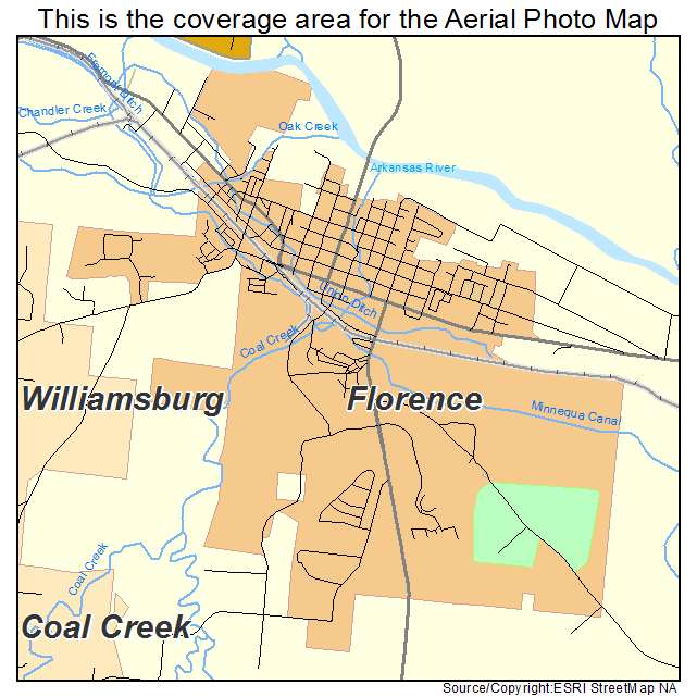 Florence, CO location map 