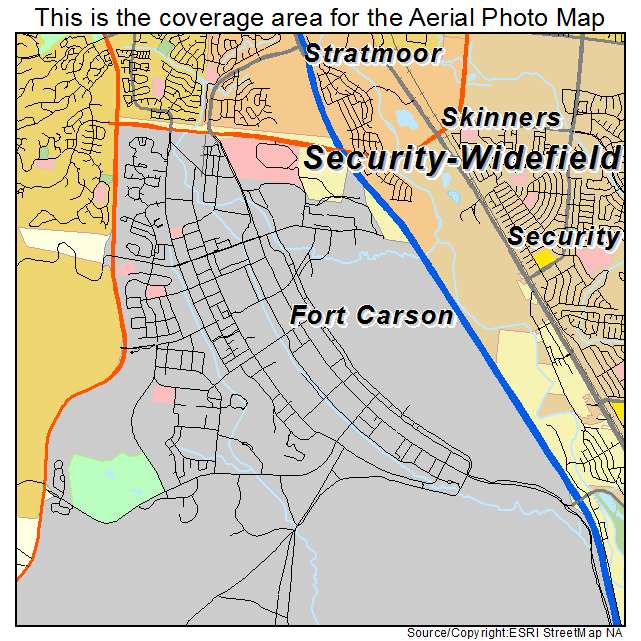 Fort Carson, CO location map 