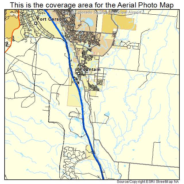 Fountain, CO location map 