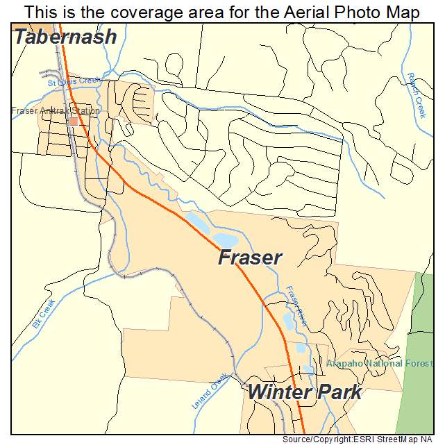 Fraser, CO location map 