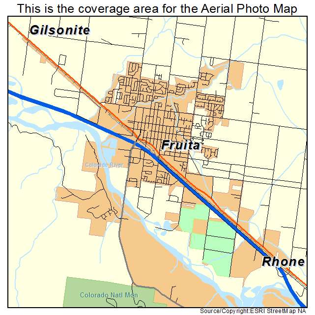 Fruita, CO location map 