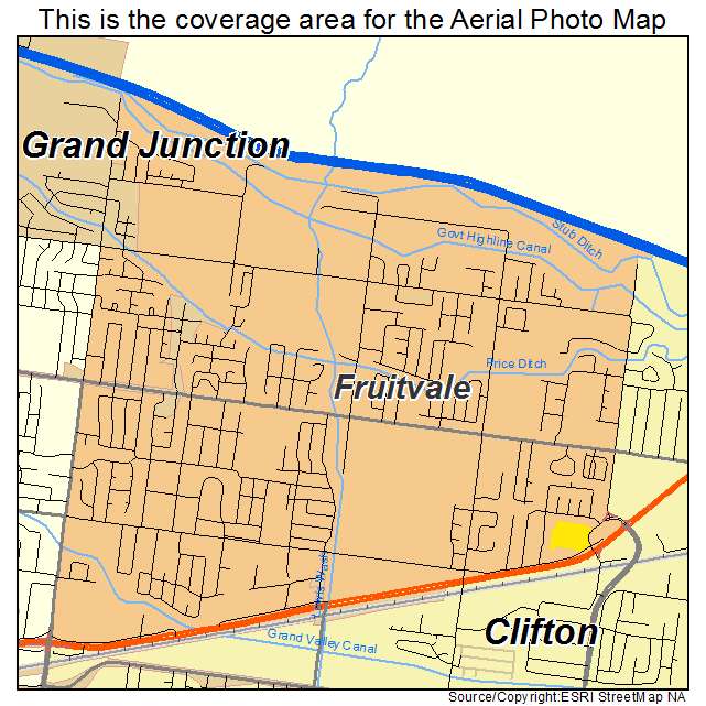 Fruitvale, CO location map 