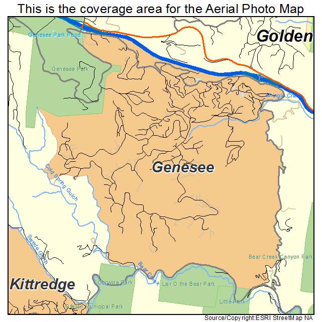 Genesee, CO location map 