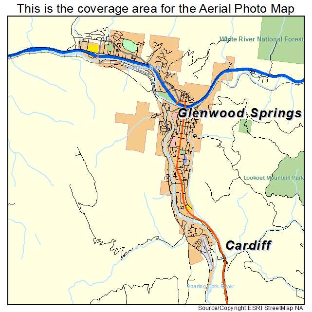 Glenwood Springs, CO location map 