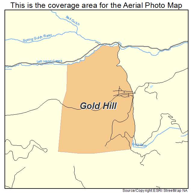Gold Hill, CO location map 