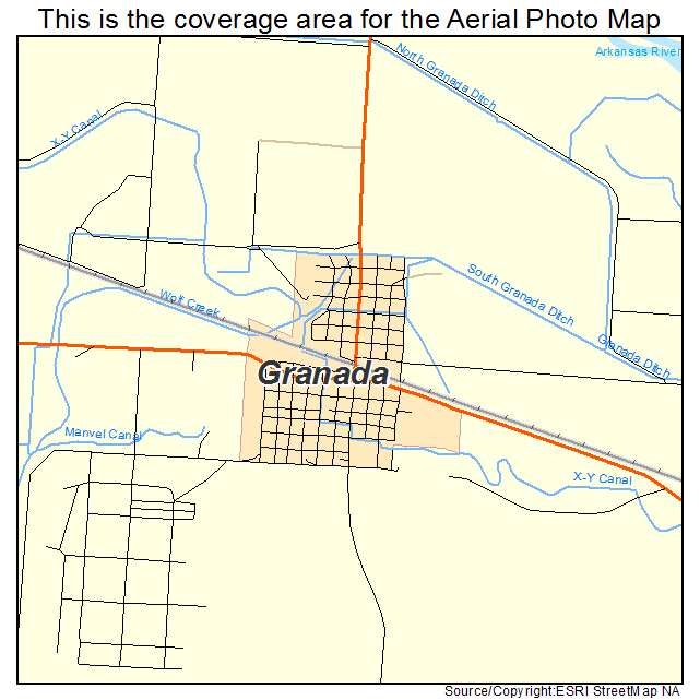 Granada, CO location map 
