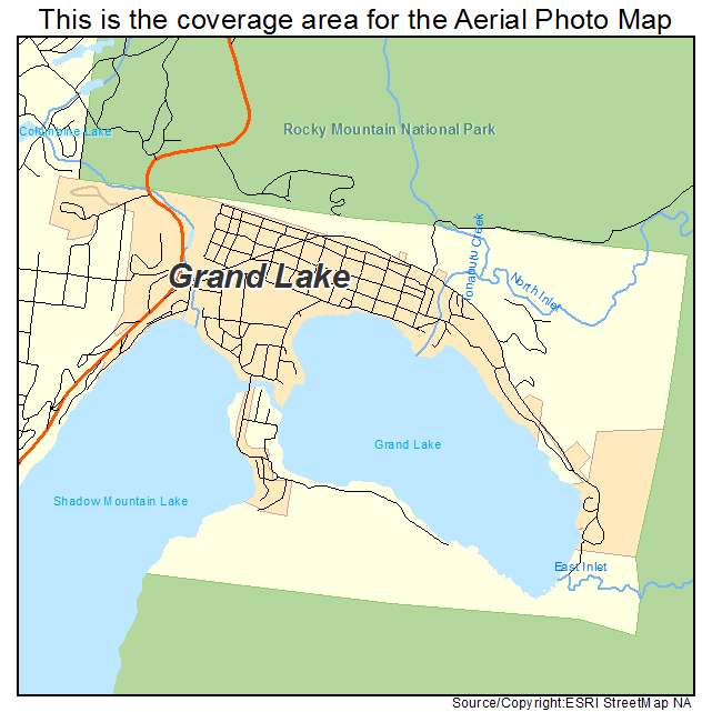 Grand Lake, CO location map 