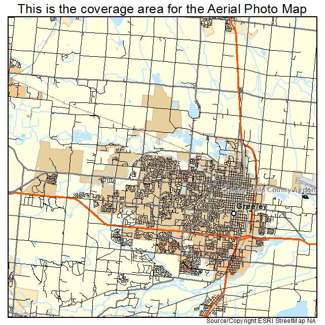 Greeley, CO location map 