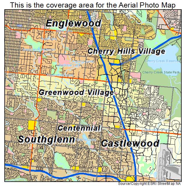 Greenwood Village, CO location map 