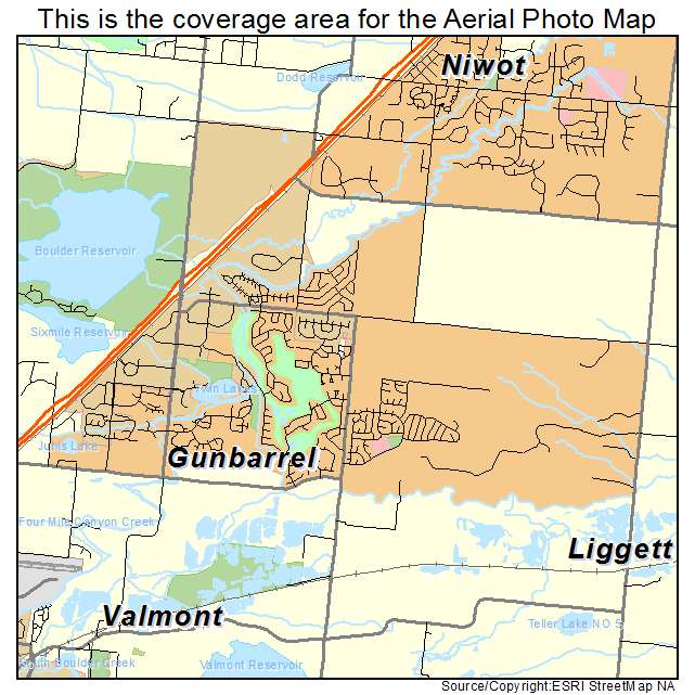 Gunbarrel, CO location map 