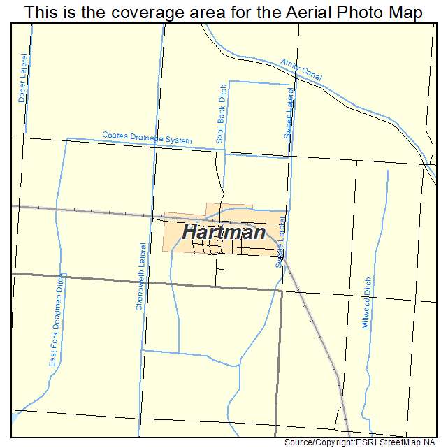Hartman, CO location map 