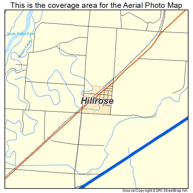 Hillrose, CO location map 