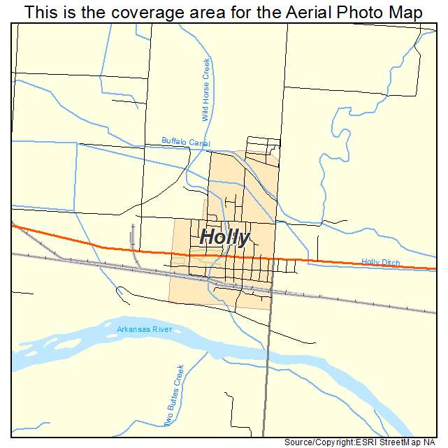 Holly, CO location map 