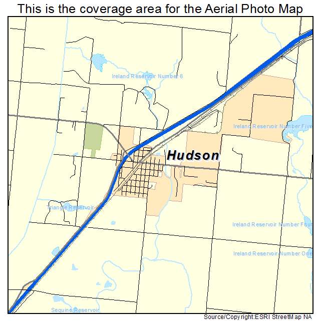 Hudson, CO location map 