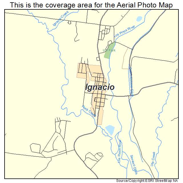 Ignacio, CO location map 