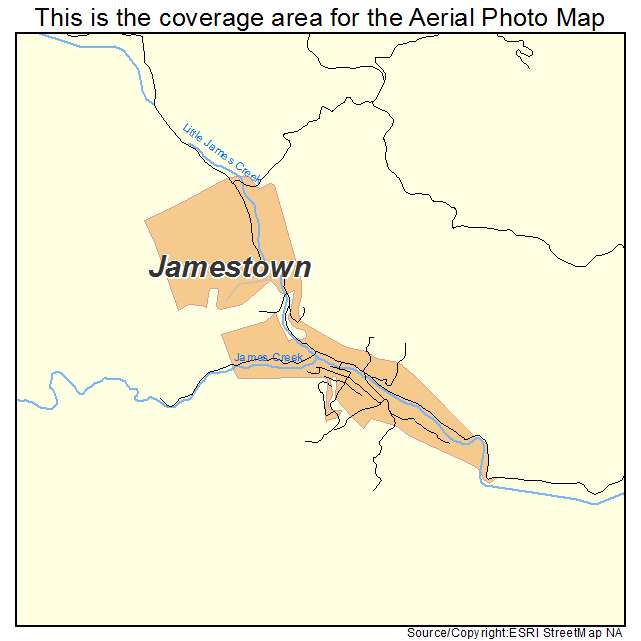 Jamestown, CO location map 
