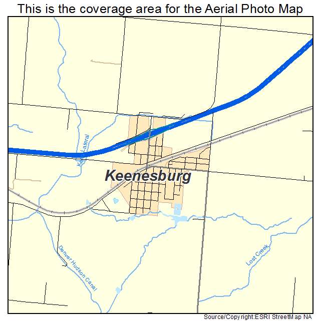 Keenesburg, CO location map 