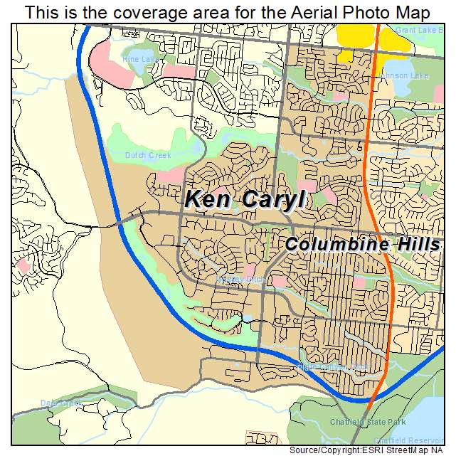 Ken Caryl, CO location map 