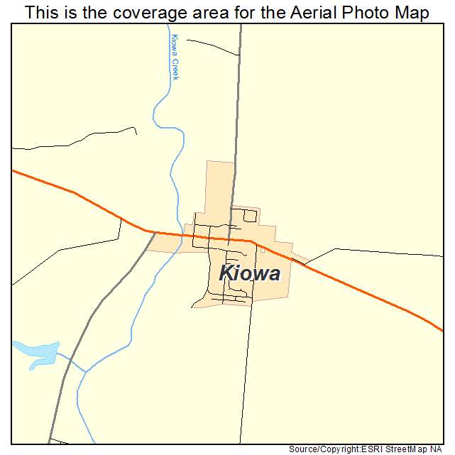 Kiowa, CO location map 