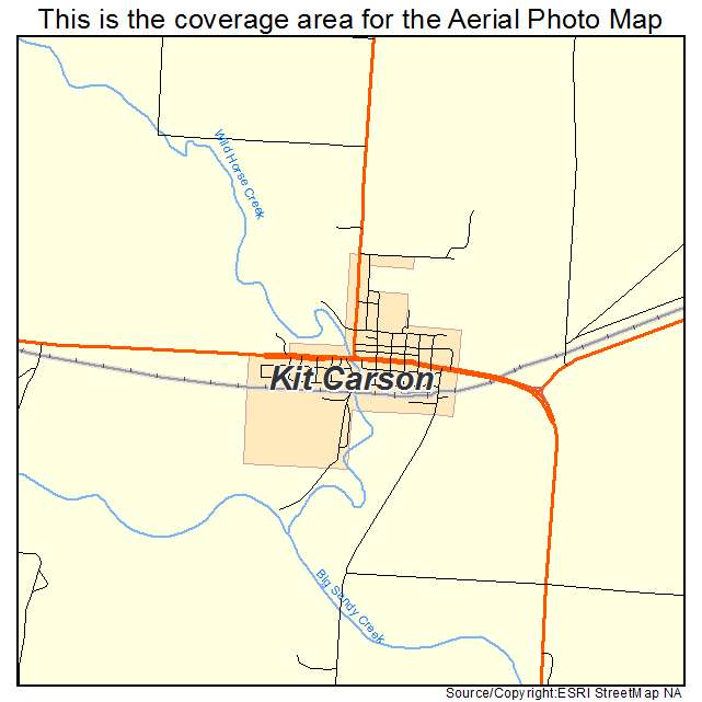 Kit Carson, CO location map 