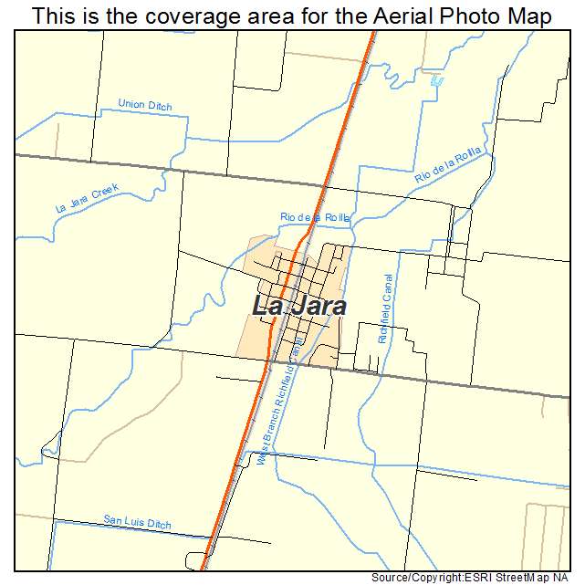 La Jara, CO location map 