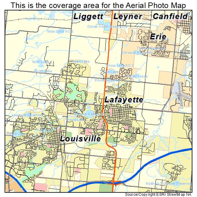 Lafayette, CO location map 