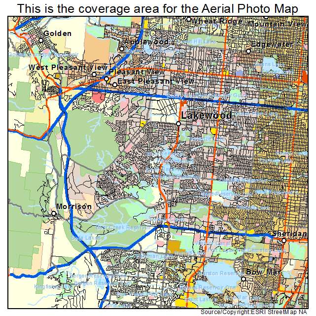 Lakewood, CO location map 