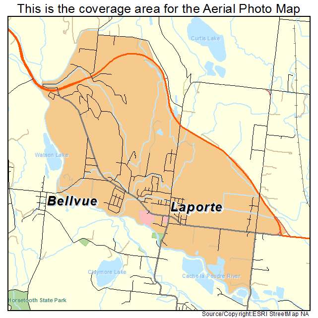 Laporte, CO location map 