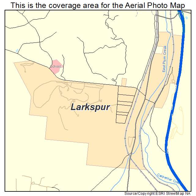 Larkspur, CO location map 