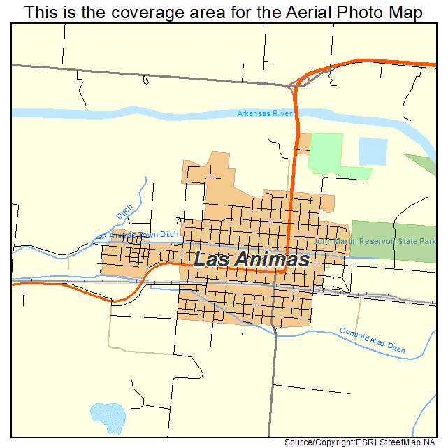 Las Animas, CO location map 