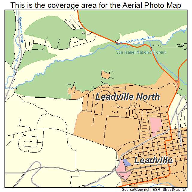 Leadville North, CO location map 