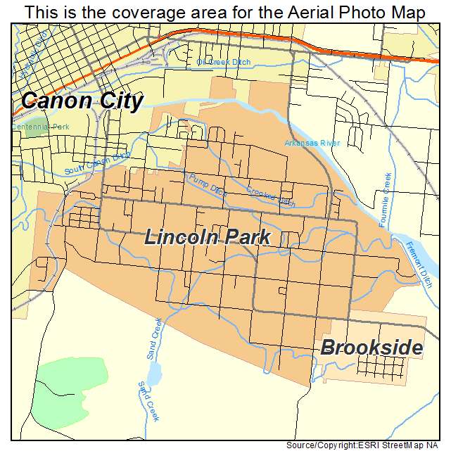 Lincoln Park, CO location map 