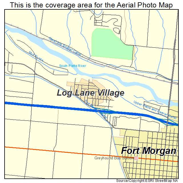 Log Lane Village, CO location map 