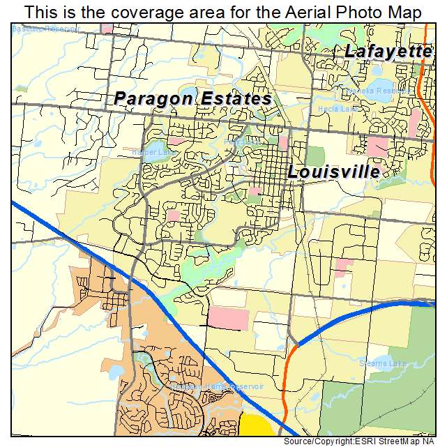 Louisville, CO location map 