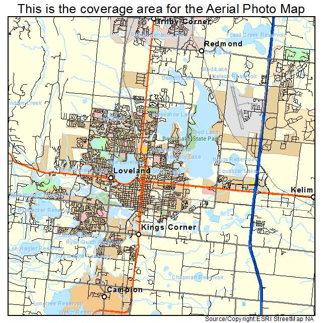 Loveland, CO location map 