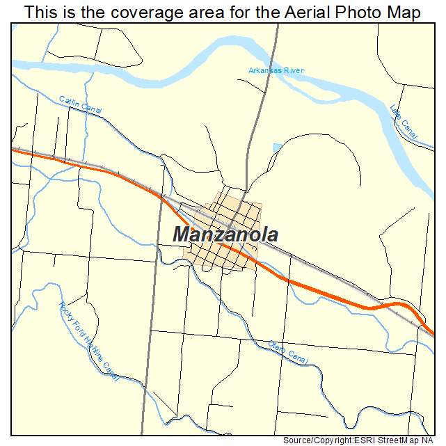 Manzanola, CO location map 