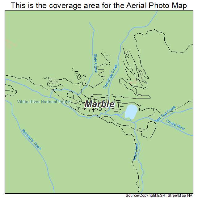 Marble, CO location map 