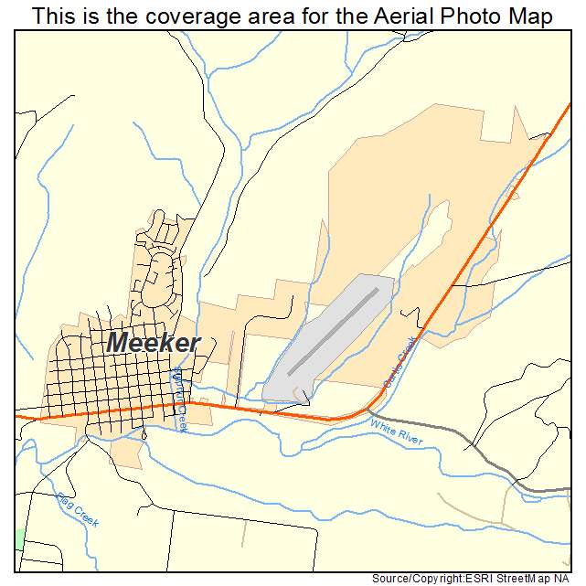 Meeker, CO location map 