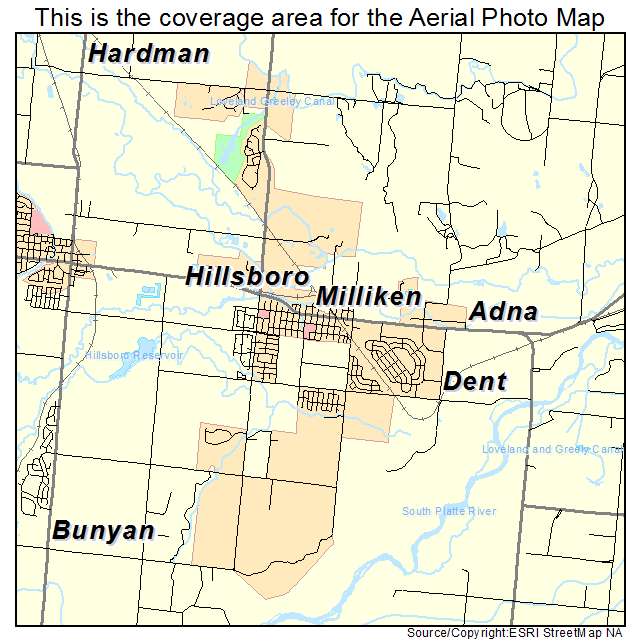 Milliken, CO location map 