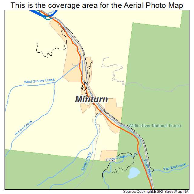 Minturn, CO location map 